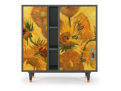 Aparador - 94х96х41 cm - BS5 - Sunflowers, Antracita