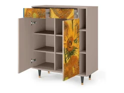 Aparador - 96х110х41 cm - BS6 - Sunflowers, Latte
