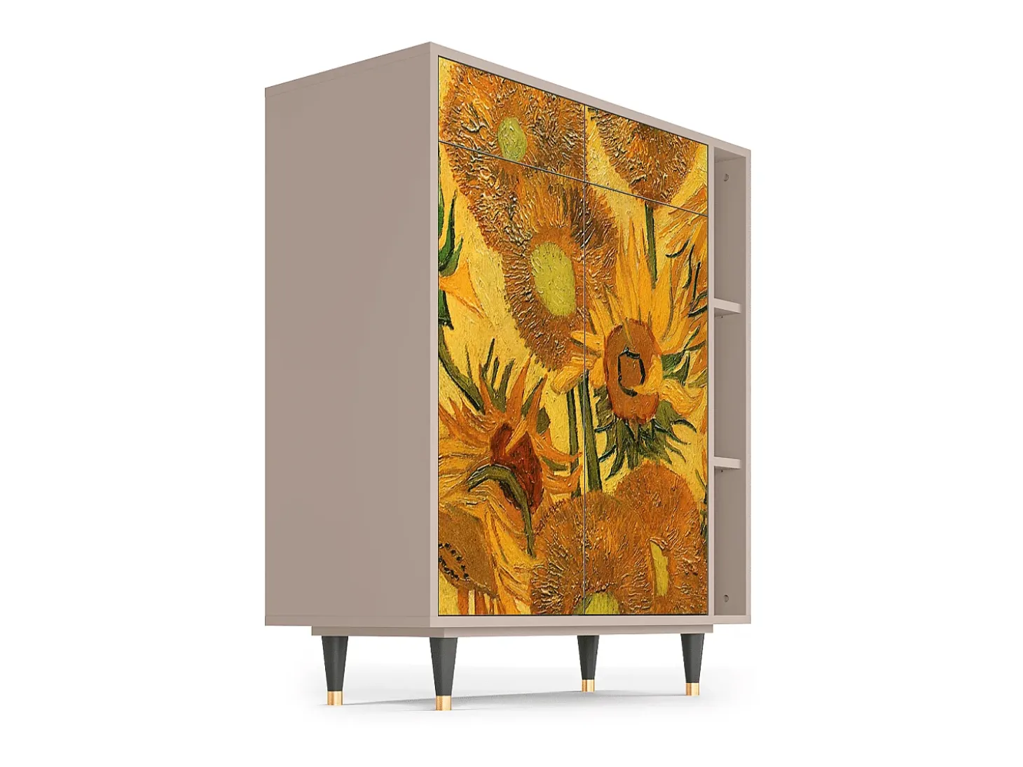 Aparador - 96х110х41 cm - BS6 - Sunflowers, Latte