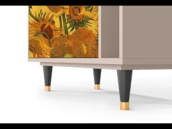 Aparador - 96х110х41 cm - BS6 - Sunflowers, Latte