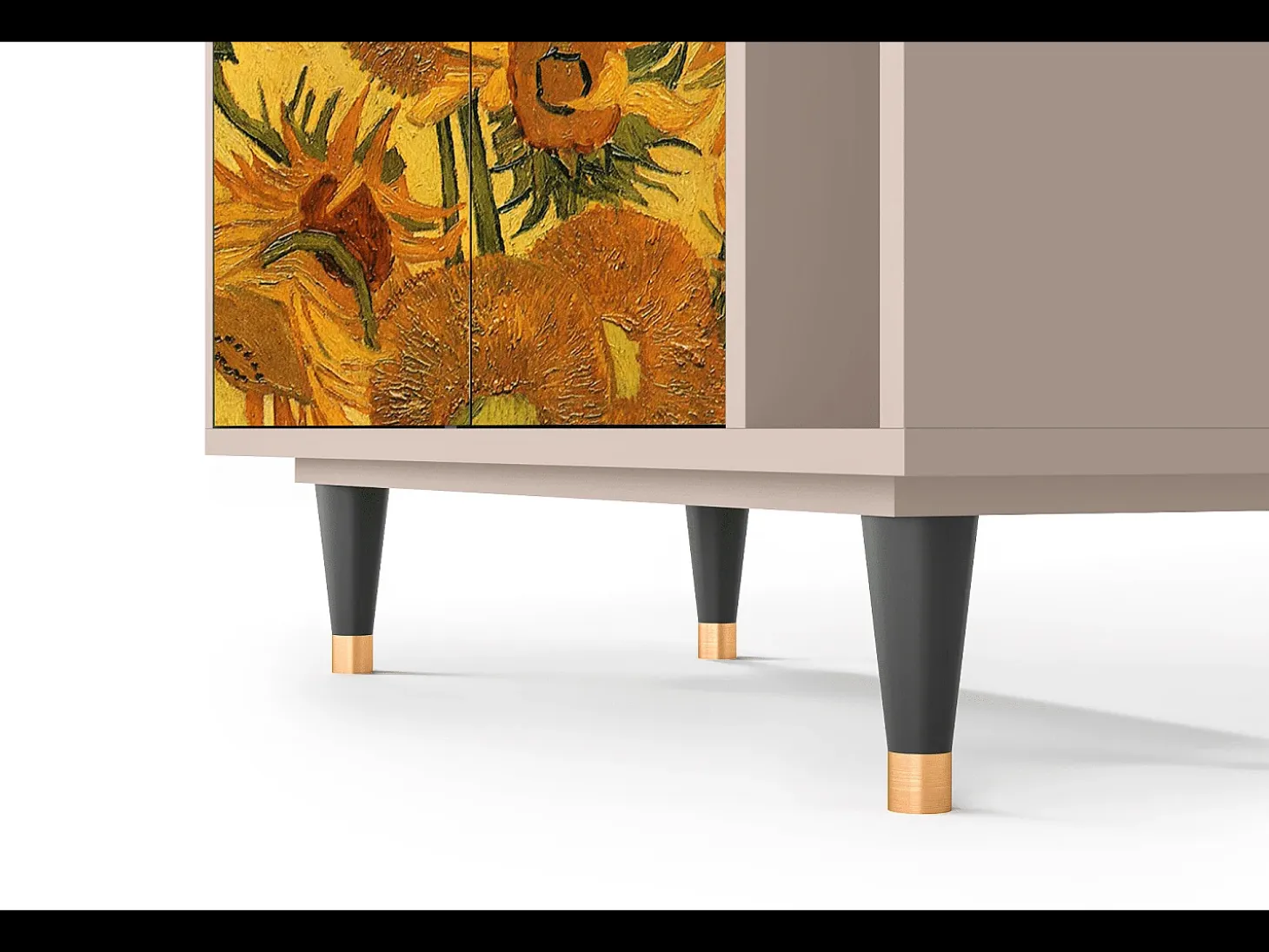 Aparador - 96х110х41 cm - BS6 - Sunflowers, Latte