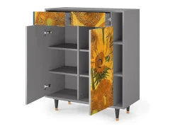 Aparador - 96х110х41 cm - BS6 - Sunflowers, Gris