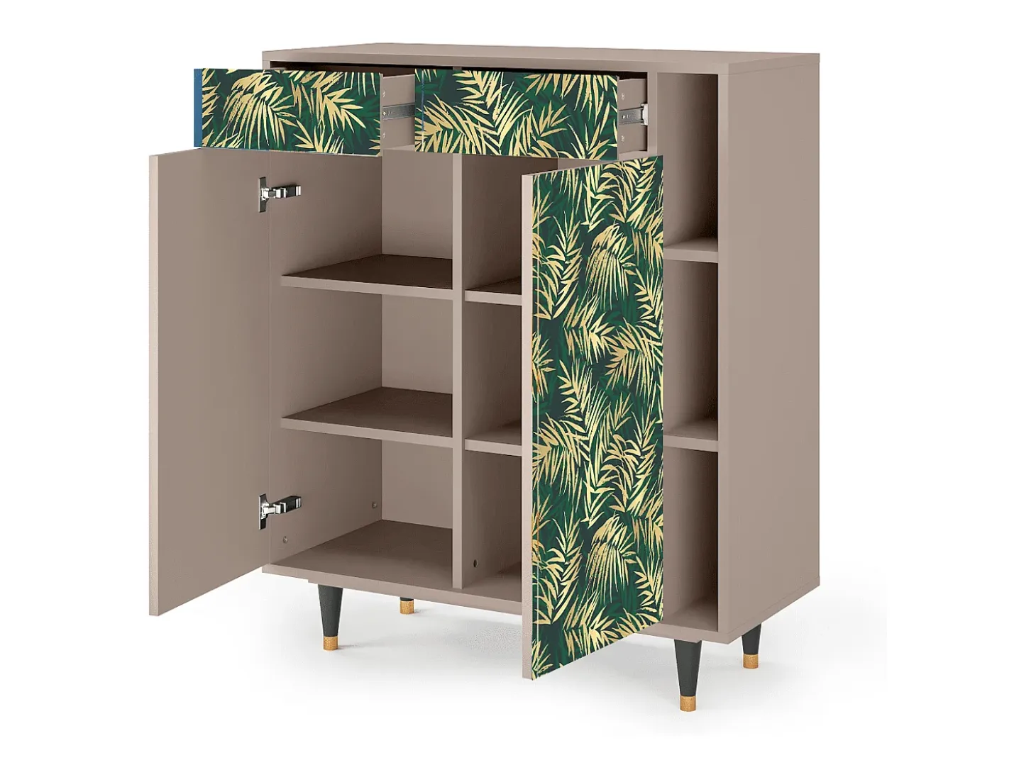 Aparador - 96х110х41 cm - BS6 - Sunny Palm Tree, Latte