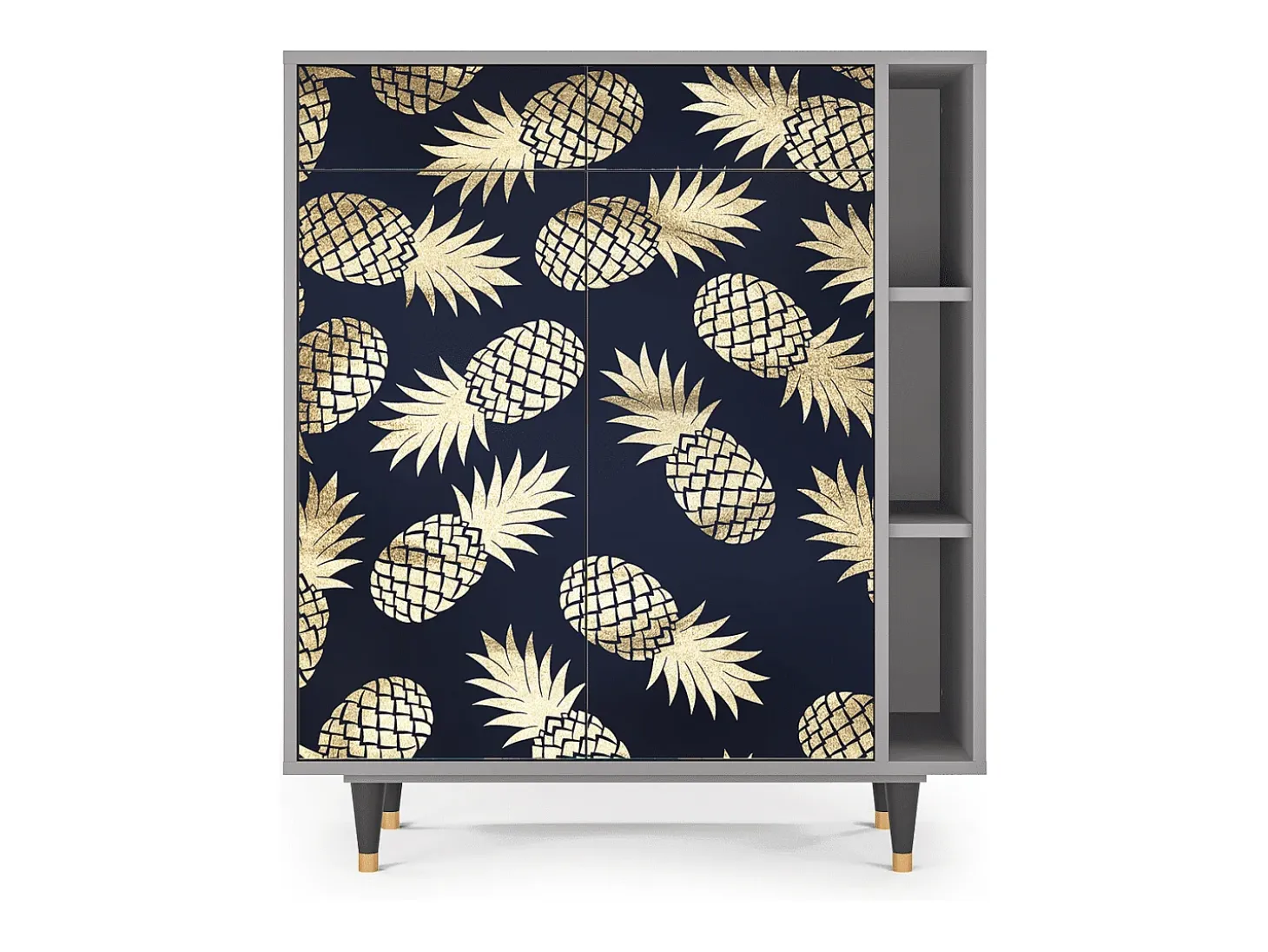 Aparador - 96х110х41 cm - BS6 - Sunny Pineaple, Gris
