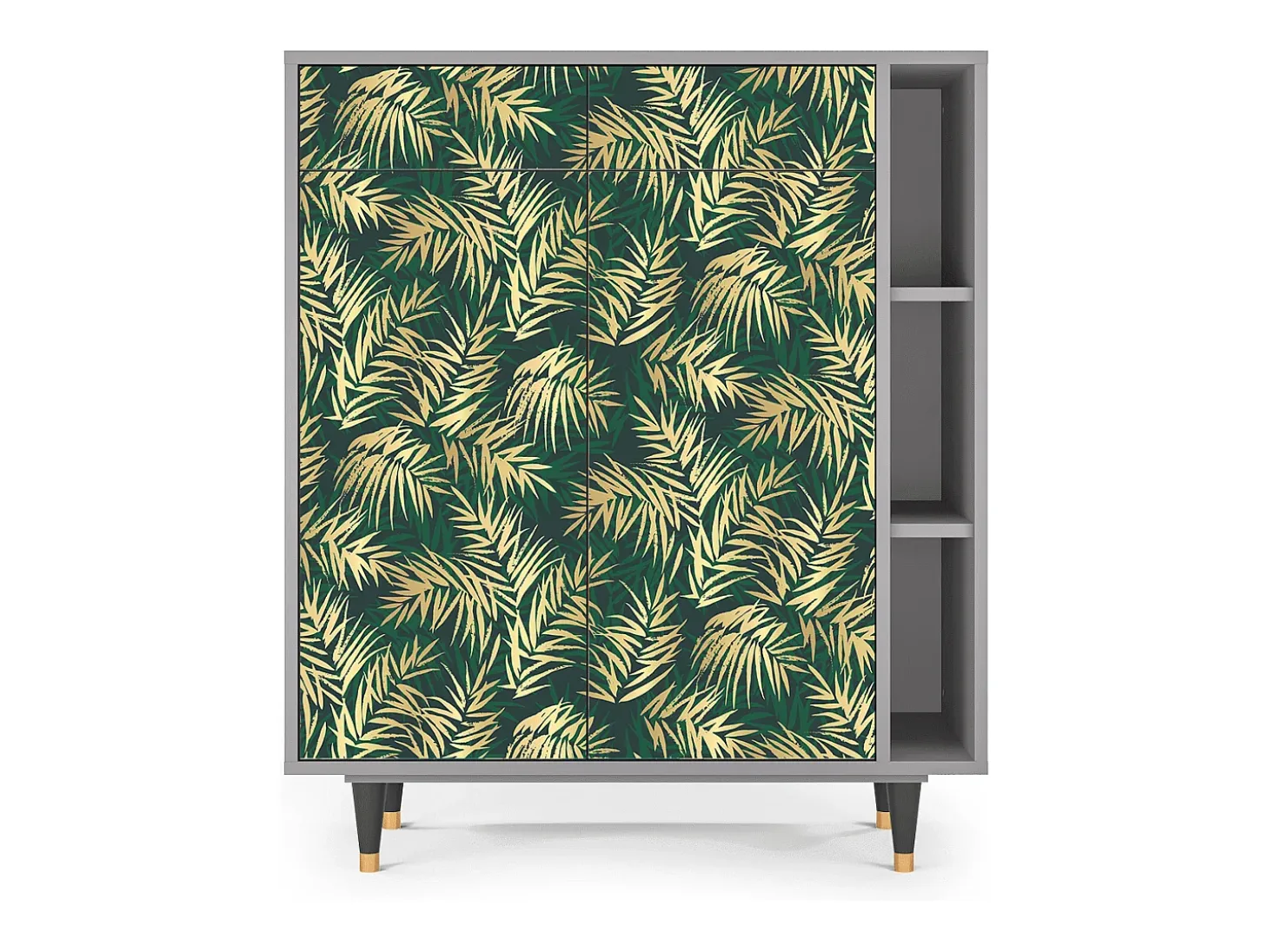 Aparador - 96х110х41 cm - BS6 - Sunny Palm Tree, Gris