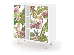 Aparador - 94х96х41 cm - BS5 - Sweet Flamingo, Blanco