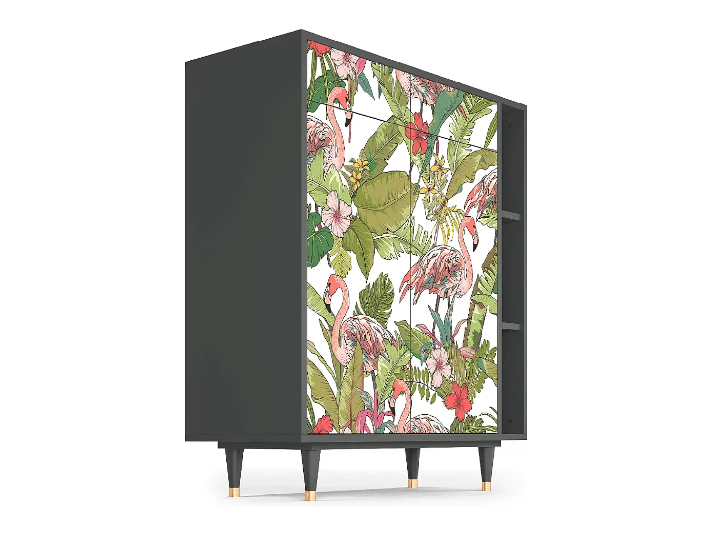 Aparador - 96х110х41 cm - BS6 - Sweet Flamingo, Antracita