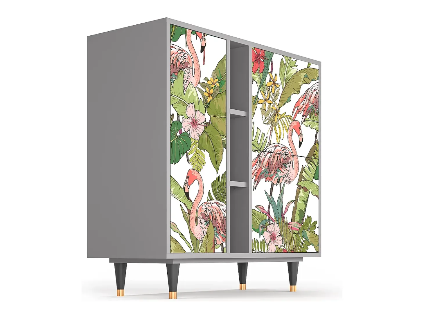 Aparador - 94х96х41 cm - BS5 - Sweet Flamingo, Gris