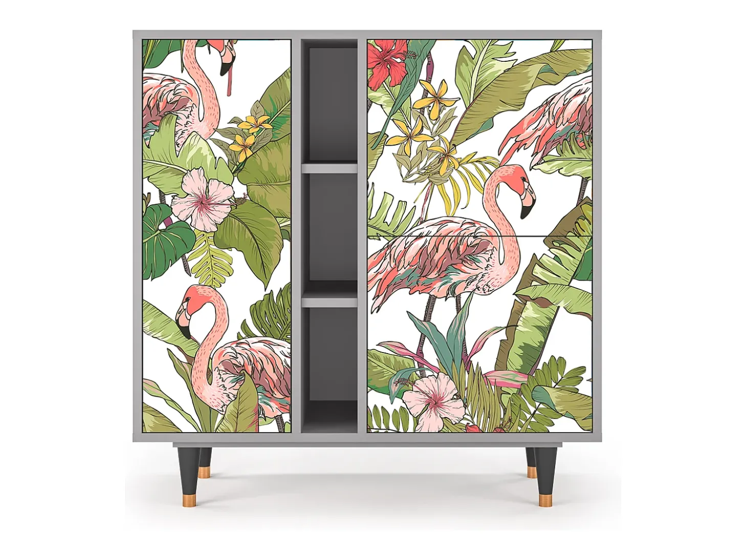 Aparador - 94х96х41 cm - BS5 - Sweet Flamingo, Gris