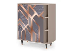 Aparador - 96х110х41 cm - BS6 - Taupe Anatomy, Latte
