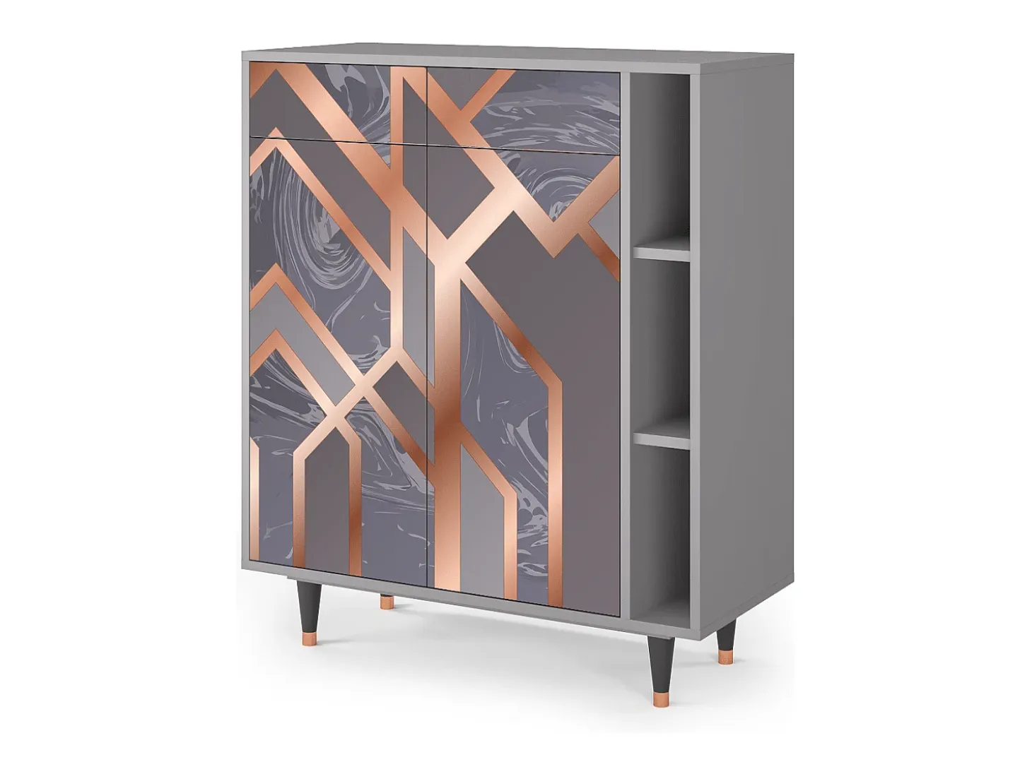 Aparador - 96х110х41 cm - BS6 - Taupe Anatomy, Gris
