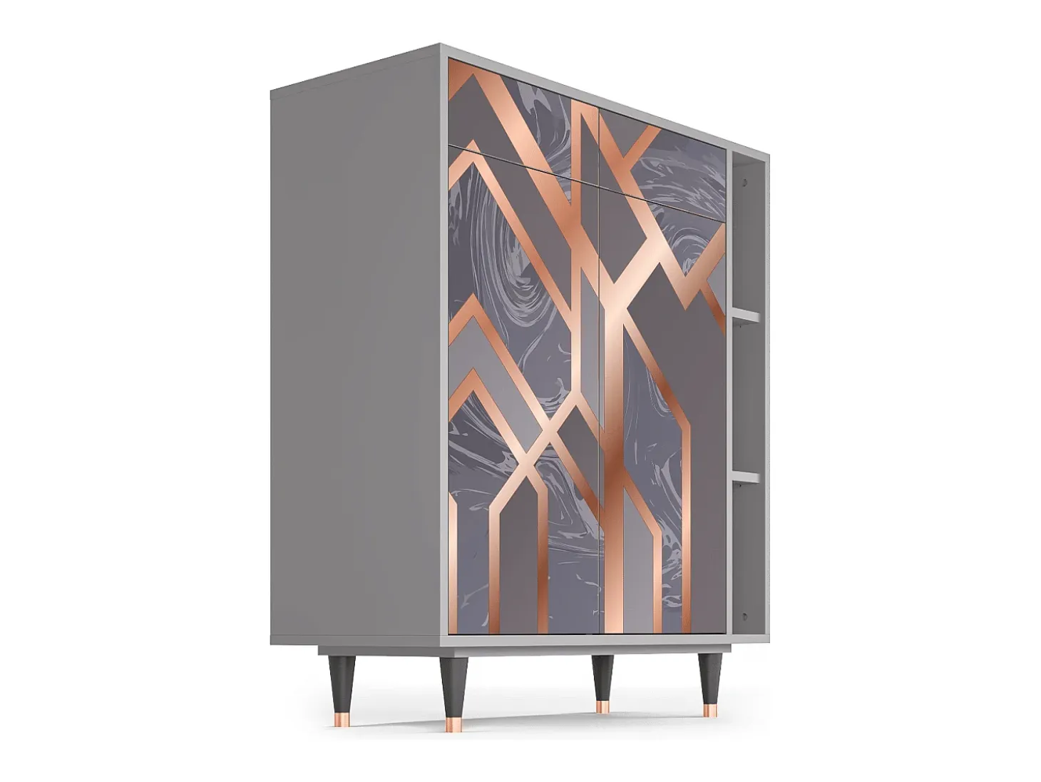Aparador - 96х110х41 cm - BS6 - Taupe Anatomy, Gris