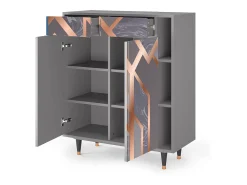 Aparador - 96х110х41 cm - BS6 - Taupe Anatomy, Gris
