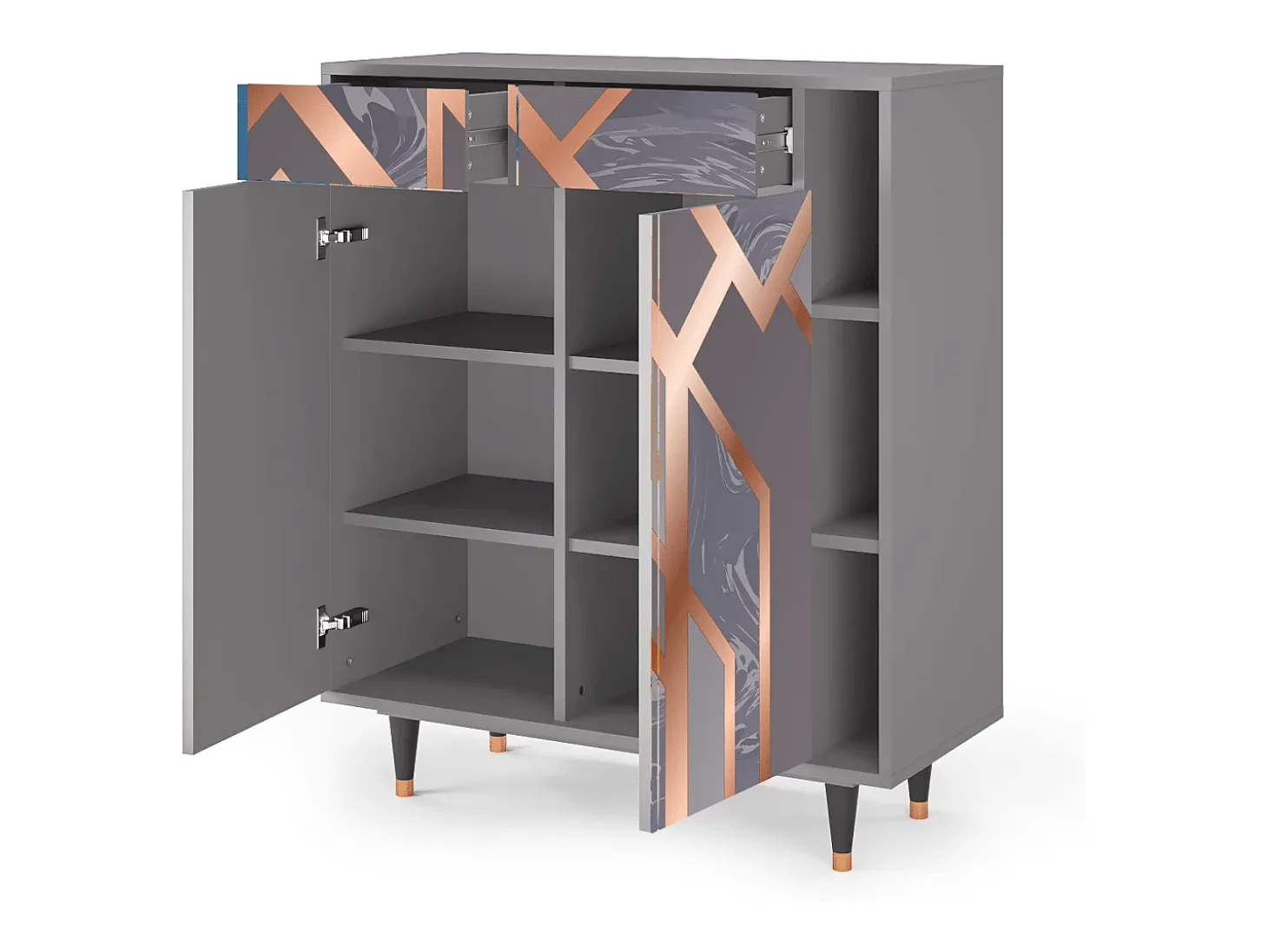 Aparador - 96х110х41 cm - BS6 - Taupe Anatomy, Gris