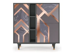 Aparador - 94х96х41 cm - BS5 - Taupe Anatomy, Antracita