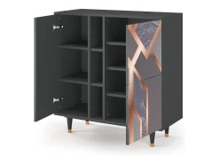 Aparador - 94х96х41 cm - BS5 - Taupe Anatomy, Antracita