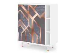 Aparador - 96х110х41 cm - BS6 - Taupe Anatomy, Blanco