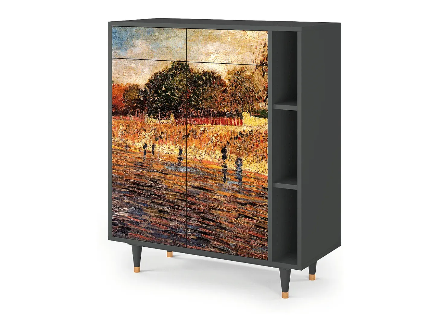 Aparador - 96х110х41 cm - BS6 - The Banks, Antracita