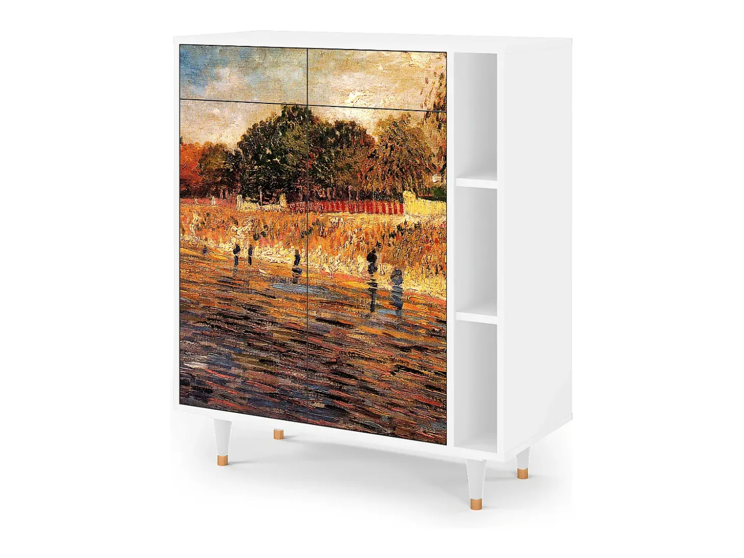 Aparador - 96х110х41 cm - BS6 - The Banks, Blanco