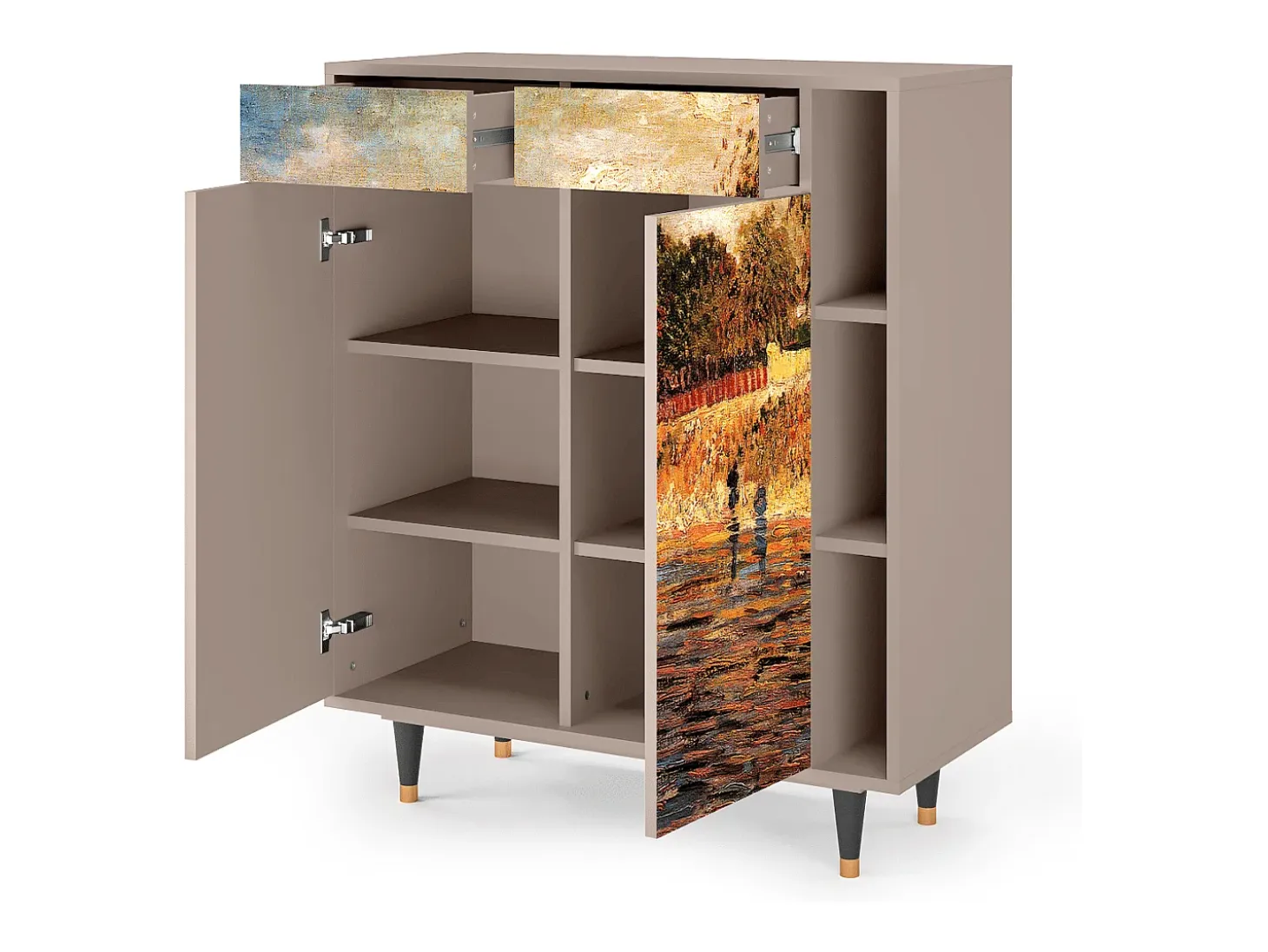 Aparador - 96х110х41 cm - BS6 - The Banks, Latte