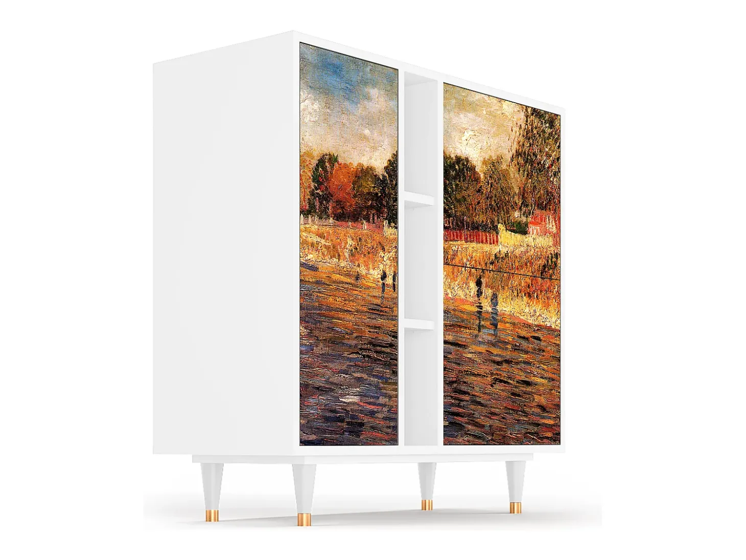 Aparador - 94х96х41 cm - BS5 - The Banks, Blanco
