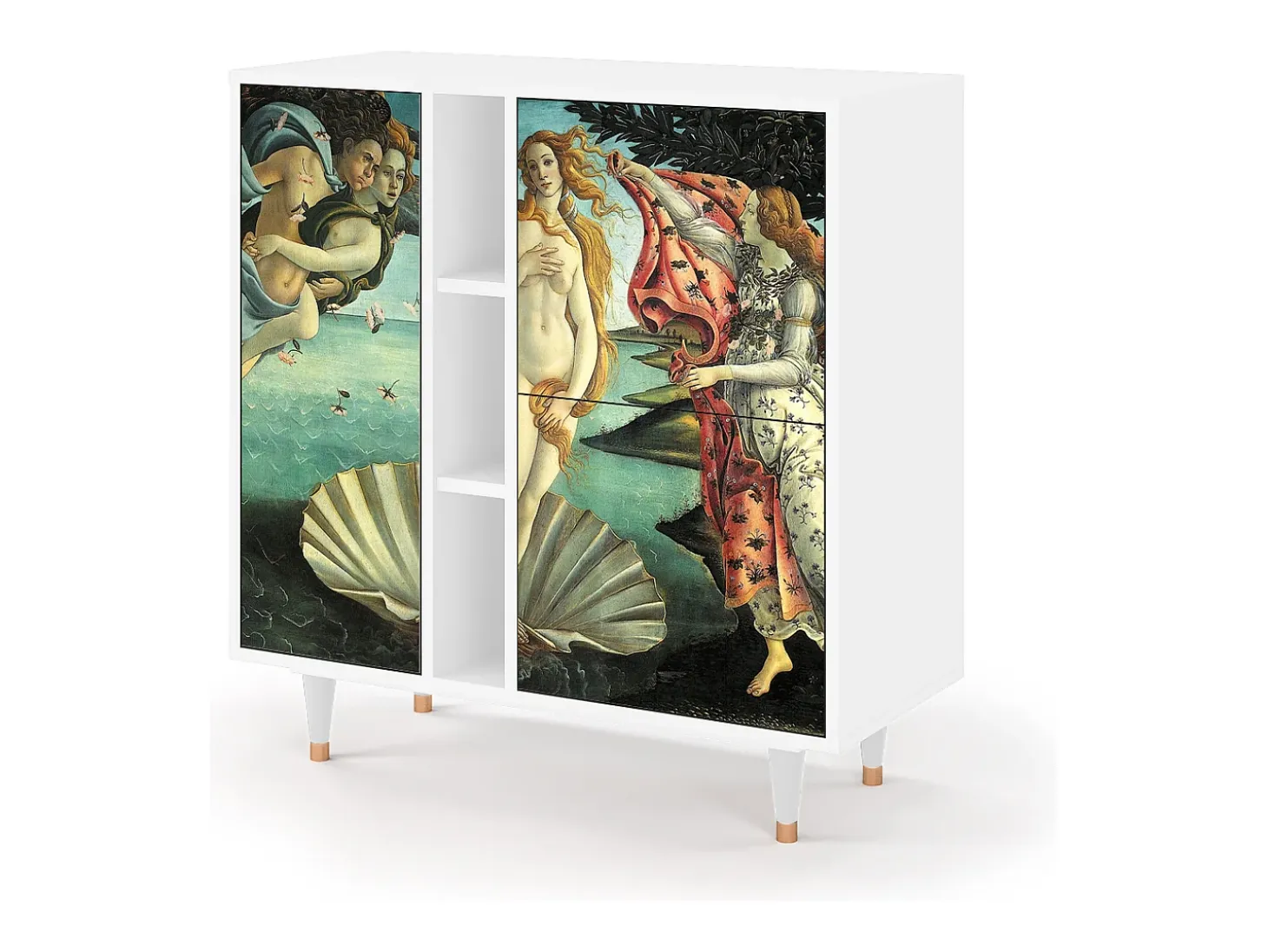Aparador - 94х96х41 cm - BS5 - The Birth of Venus, Blanco