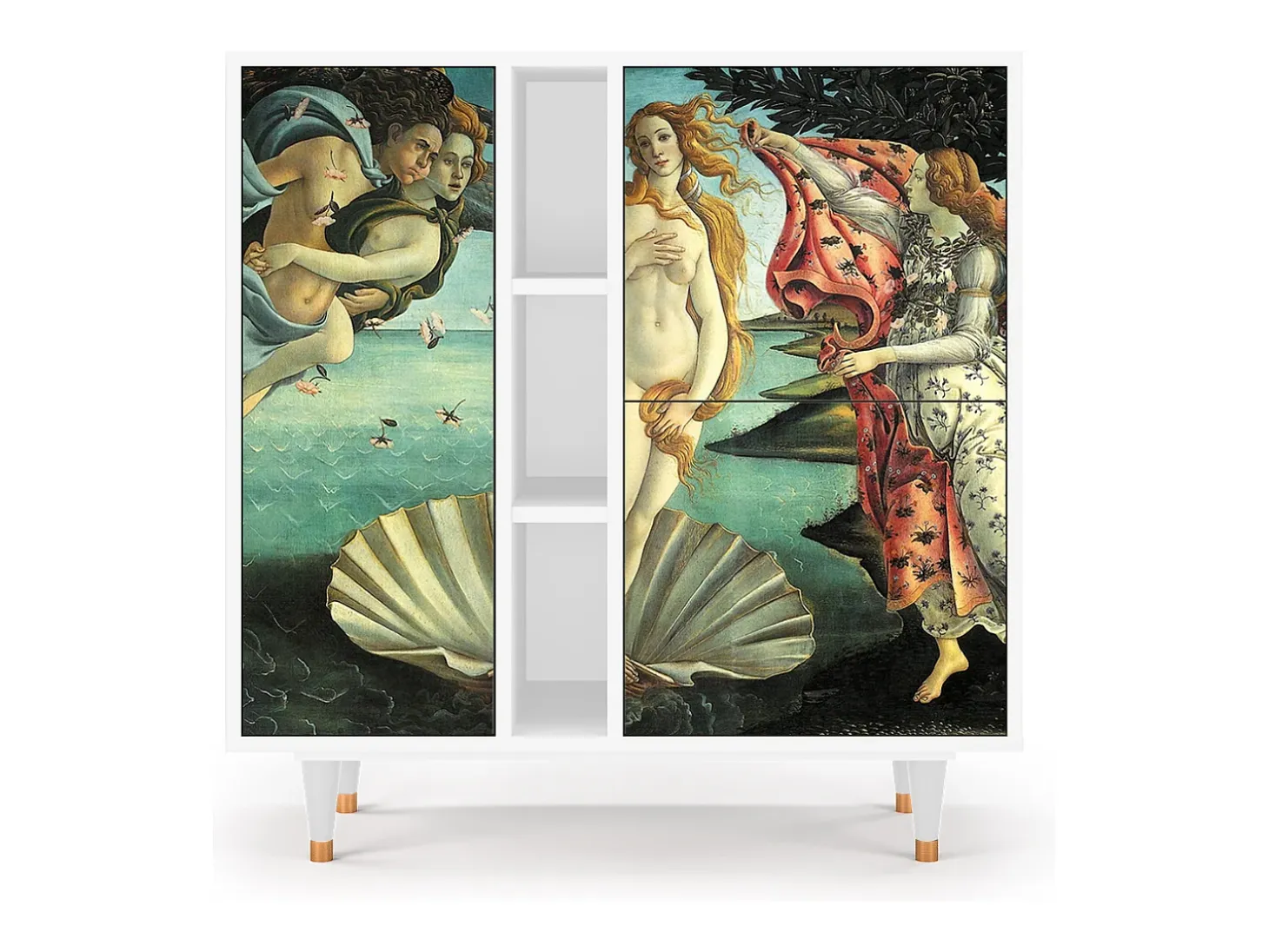 Aparador - 94х96х41 cm - BS5 - The Birth of Venus, Blanco
