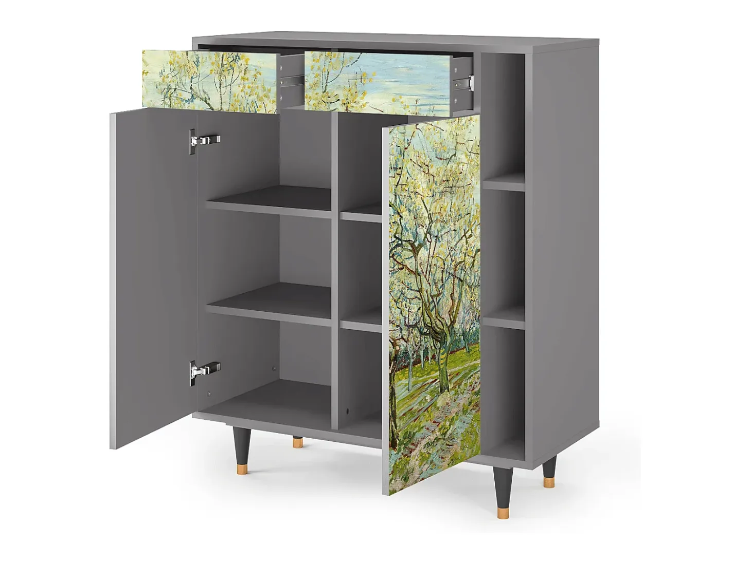 Aparador - 96х110х41 cm - BS6 - The Blanco Orchard, Gris