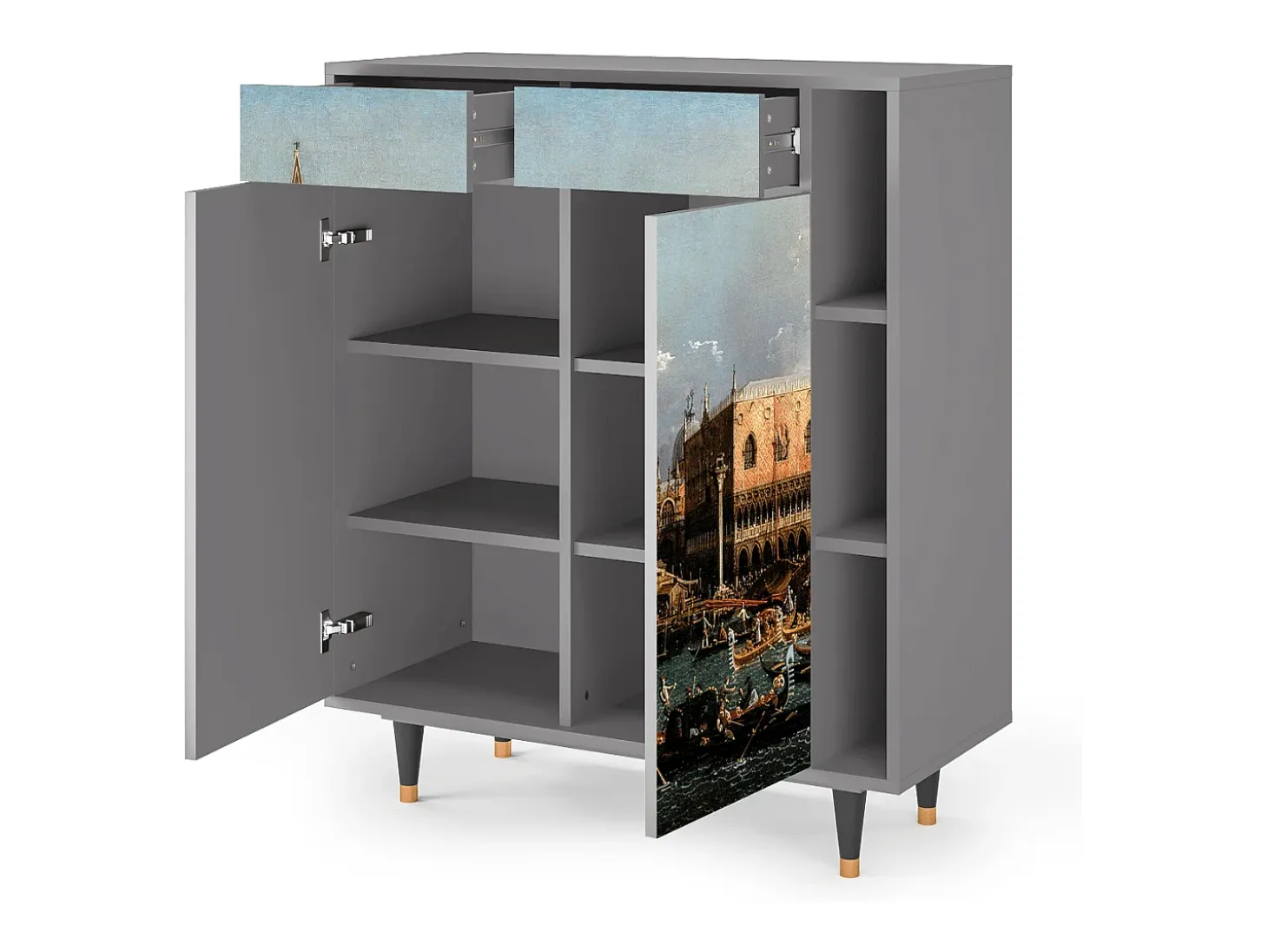 Aparador - 96х110х41 cm - BS6 - The Bucintoro, Gris