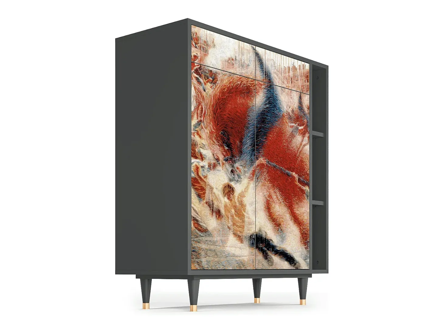 Aparador - 96х110х41 cm - BS6 - The City Rises, Antracita