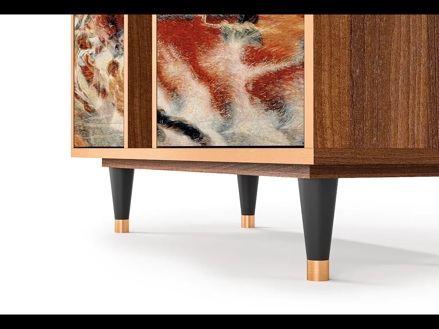 Aparador - 94х96х41 cm - BS5 - The City Rises, Nogal