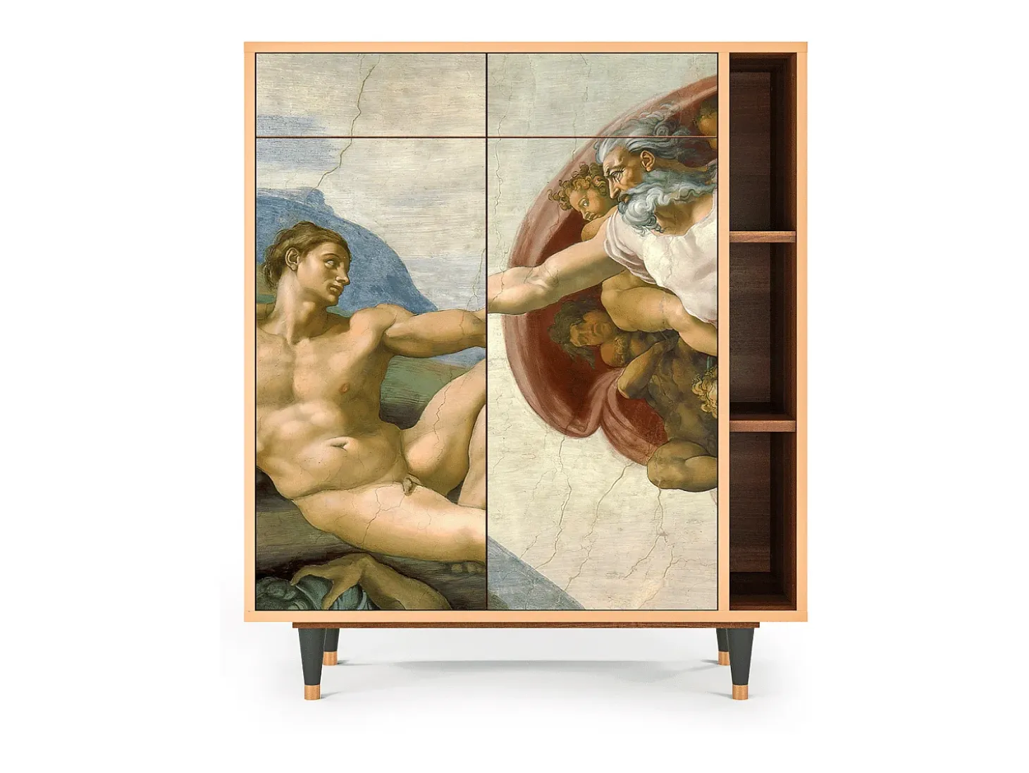 Aparador - 96х110х41 cm - BS6 - The Creation of Adam, Nogal