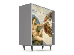 Aparador - 96х110х41 cm - BS6 - The Creation of Adam, Gris