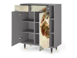 Aparador - 96х110х41 cm - BS6 - The Creation of Adam, Gris
