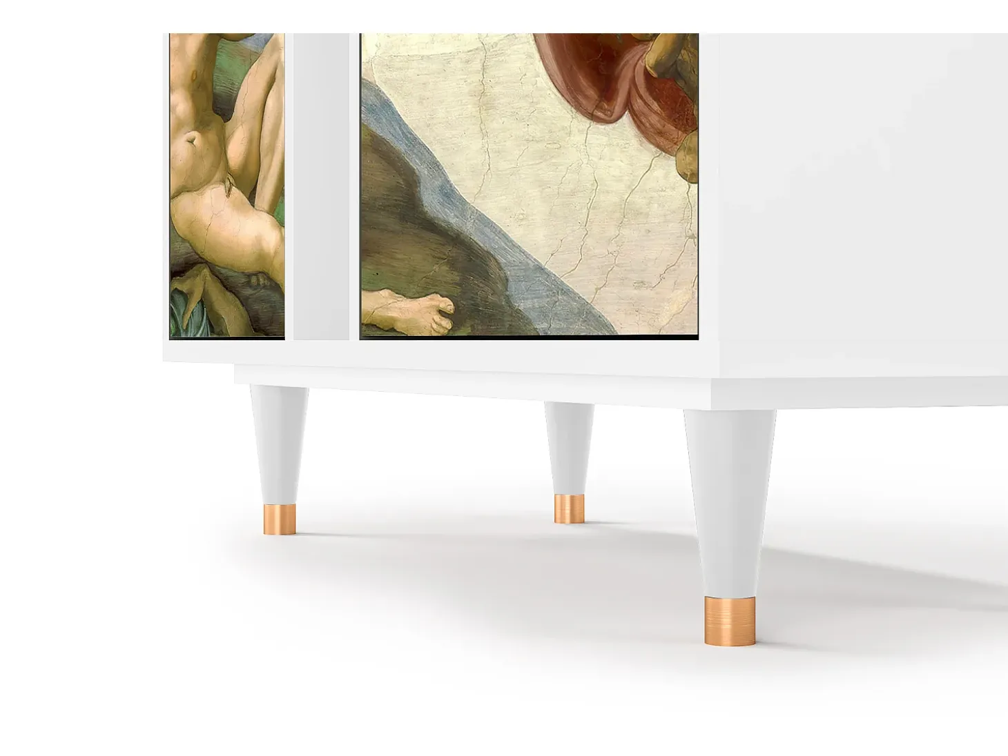 Aparador - 94х96х41 cm - BS5 - The Creation of Adam, Blanco