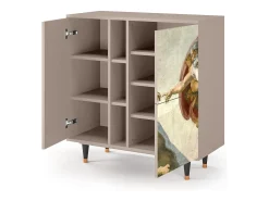 Aparador - 94х96х41 cm - BS5 - The Creation of Adam, Latte