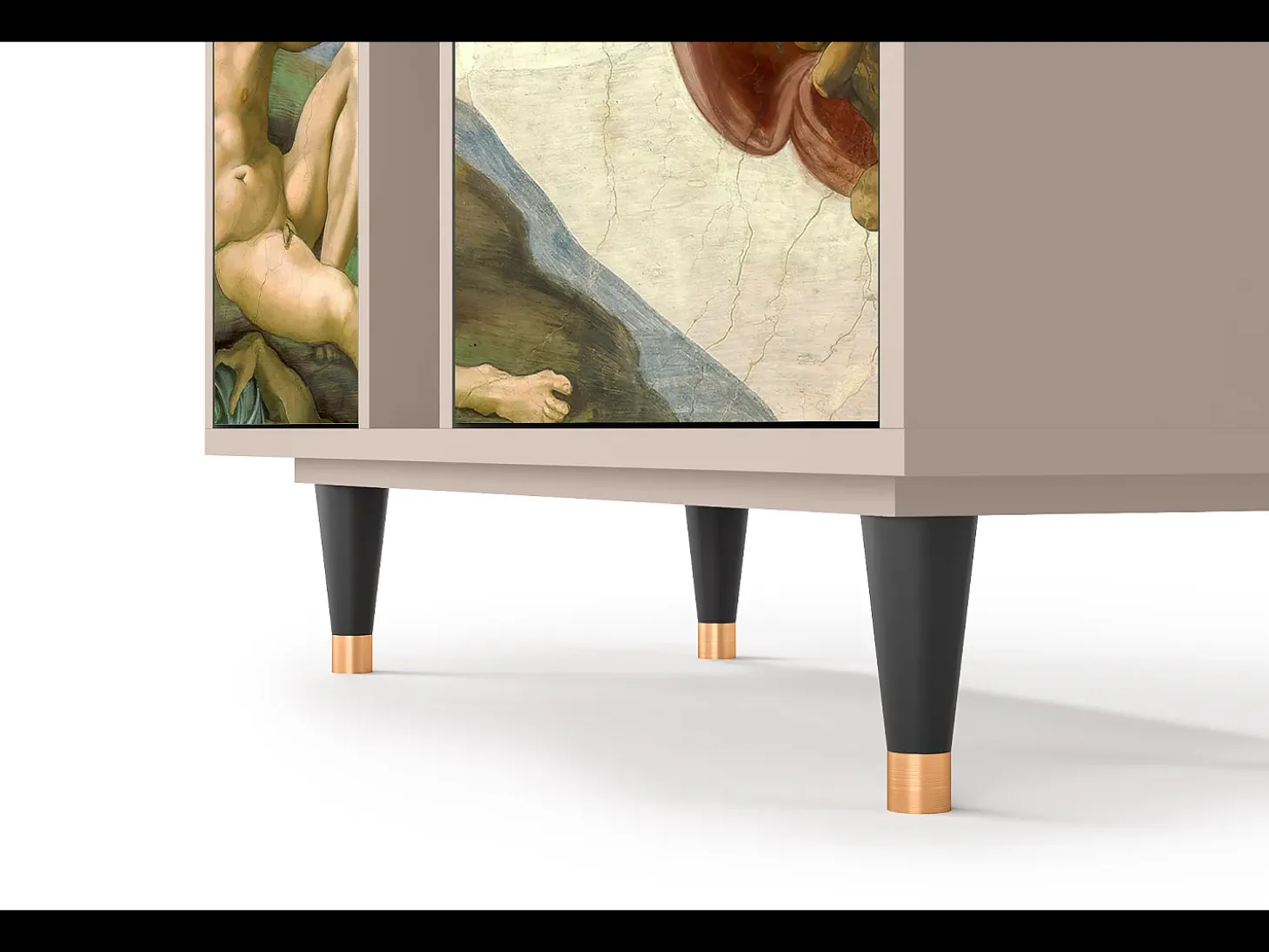 Aparador - 94х96х41 cm - BS5 - The Creation of Adam, Latte