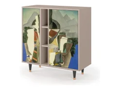 Aparador - 94х96х41 cm - BS5 - The Cubist Paintings , Latte