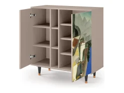 Aparador - 94х96х41 cm - BS5 - The Cubist Paintings , Latte