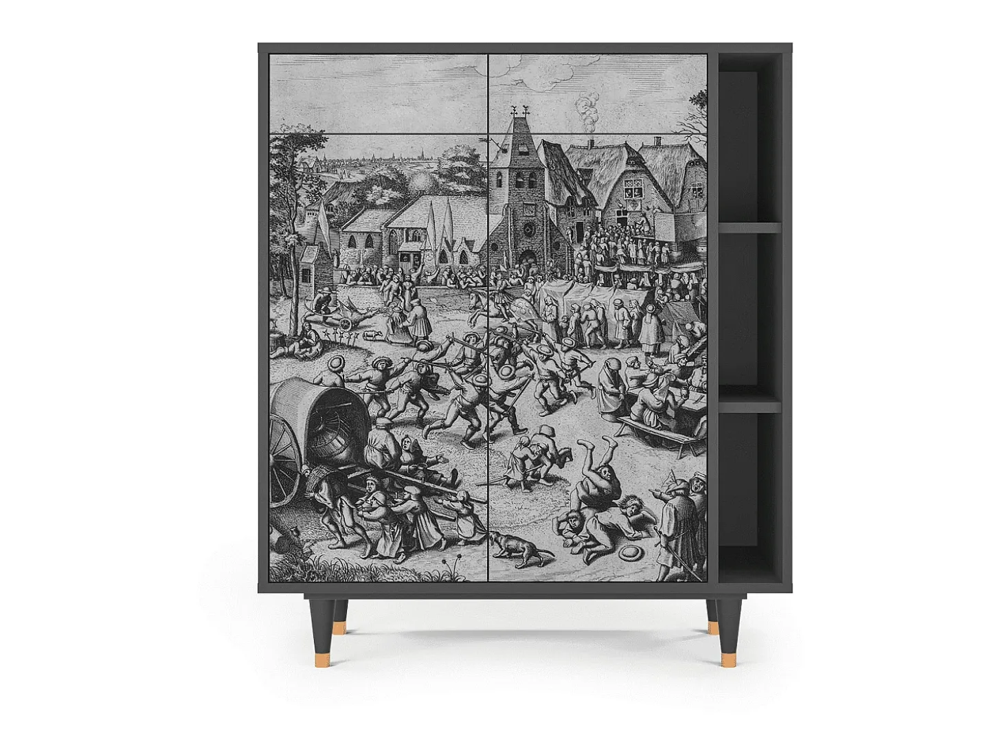 Aparador - 96х110х41 cm - BS6 - The Festival of Saint, Antracita