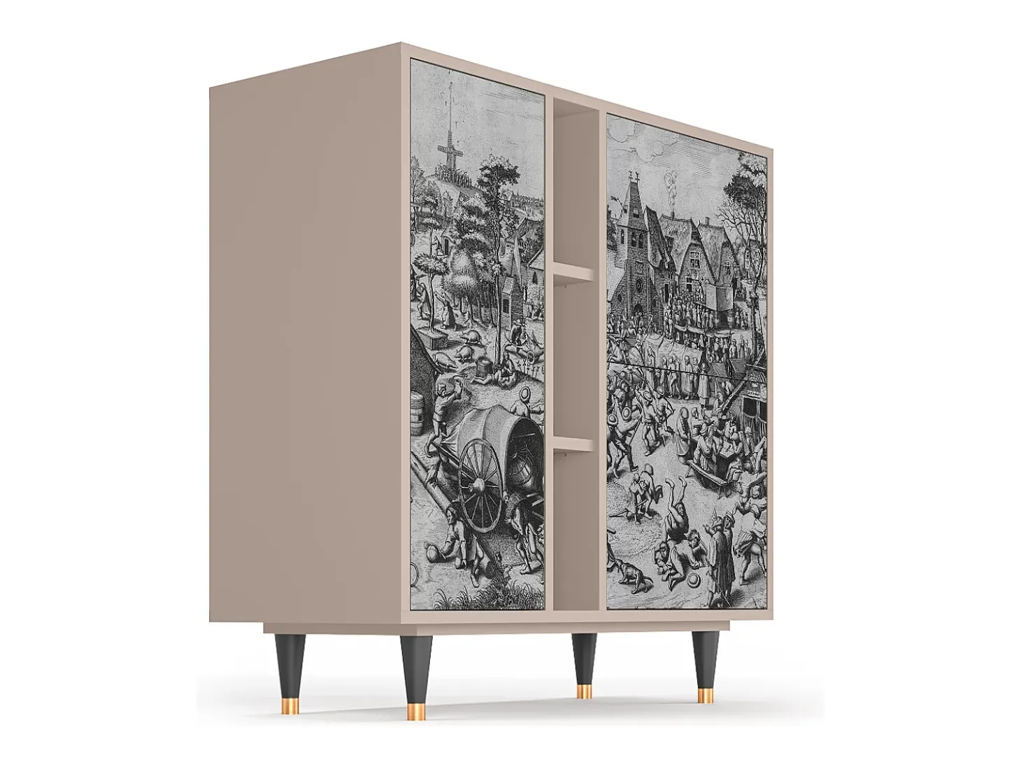 Aparador - 94х96х41 cm - BS5 - The Festival of Saint, Latte