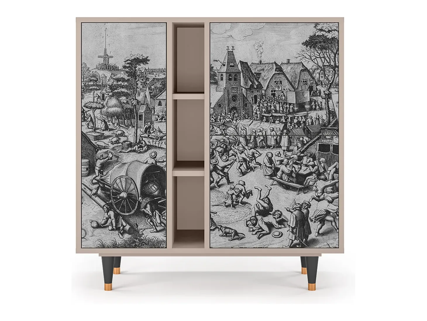 Aparador - 94х96х41 cm - BS5 - The Festival of Saint, Latte
