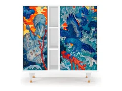 Aparador - 94х96х41 cm - BS5 - The Girl - James Jean, Blanco