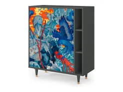 Aparador - 96х110х41 cm - BS6 - The Girl - James Jean, Antracita