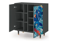 Aparador - 94х96х41 cm - BS5 - The Girl - James Jean, Antracita