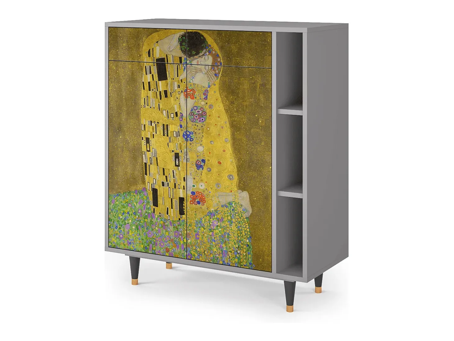Aparador - 96х110х41 cm - BS6 - The Kiss by Klimt , Gris