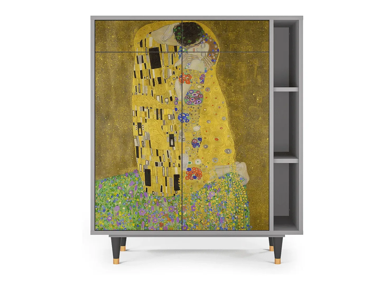 Aparador - 96х110х41 cm - BS6 - The Kiss by Klimt , Gris