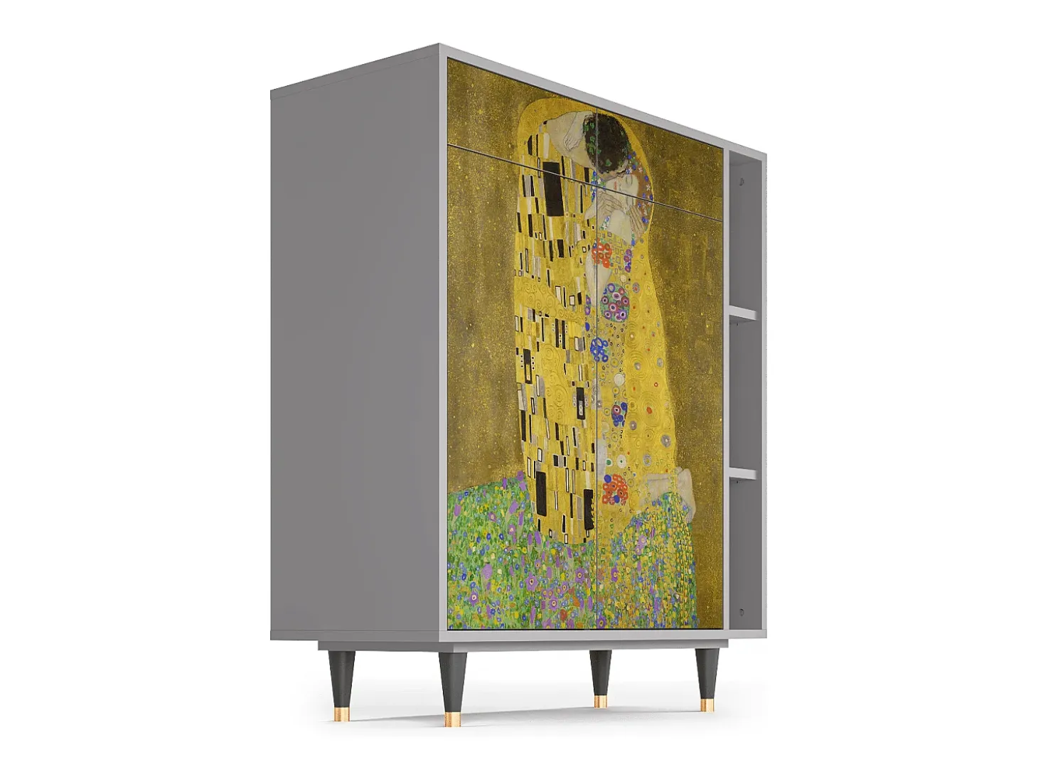 Aparador - 96х110х41 cm - BS6 - The Kiss by Klimt , Gris