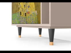 Aparador - 96х110х41 cm - BS6 - The Kiss by Klimt , Latte