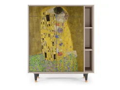 Aparador - 96х110х41 cm - BS6 - The Kiss by Klimt , Latte